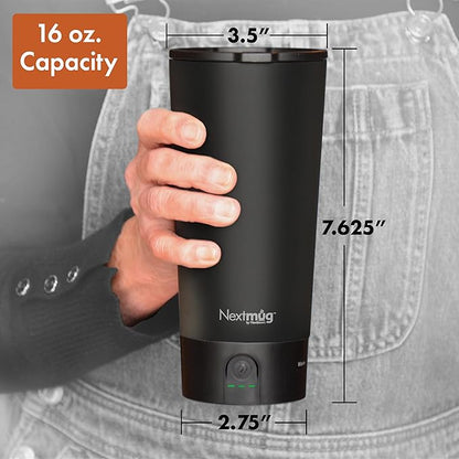 Nextmug Go - Temperature-Controlled, Self-Heating Travel Mug