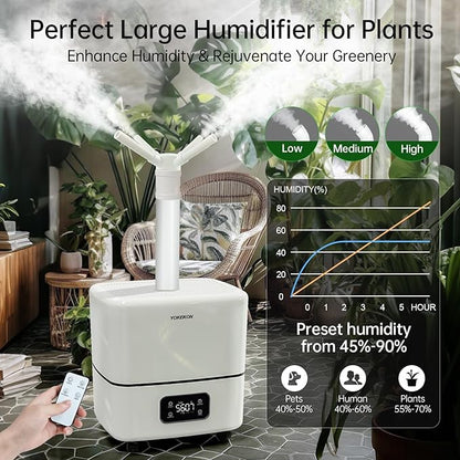YOKEKON Humidifier Large Room 30L/7.93Gal, 5000 sq.ft Commercial Whole House