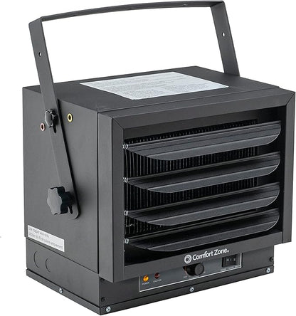 Comfort Zone Hard-Wired Ceiling Mount Garage Electric Space Heater, Fan-Forced