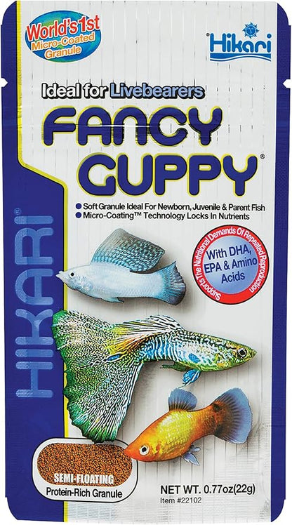 Hikari Tropical Fancy Guppy Fish Food, 0.77 oz (22g)