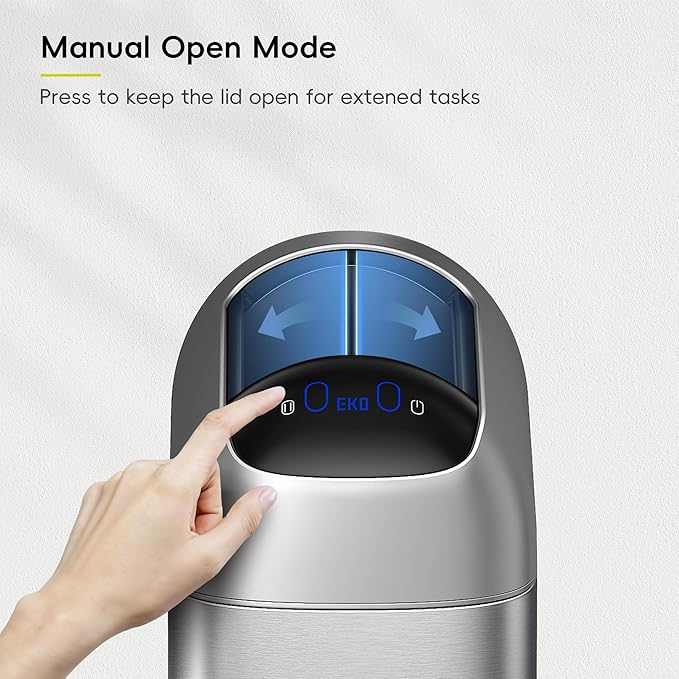 EKO Astro Slim Sensor Trash Can, 10L / 2.6 Gallon Touchless Garbage Bin