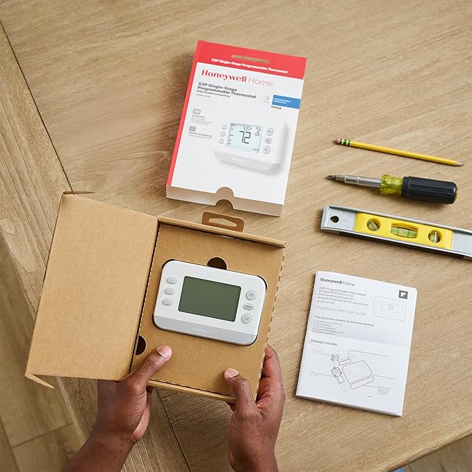 New! Honeywell Home Programmable Thermostat, Single-Stage, 1 Heat/1 Cool