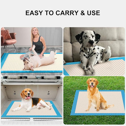 Gardner Pet Ultra Absorbent Thicker Dog Pee Pads Extra Large XL 27.6"x33.5" Leak-Proof Odor-Control Blue Puppy Training Pads Full Edge-Wrapping Pad for Dogs, Puppies, Doggie, Cats, Rabbits - 18 Ct