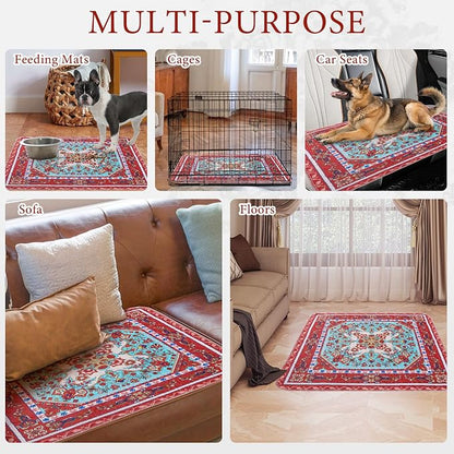Homimp Washable Pee Pads for Dogs, 2 Pack Reusable Puppy Pads Waterproof, Absorbent and Leakproof Dog Pee Pads, Non Slip Puppy Training Pads, Pet Mat for Floor, Crate, Couch, Whelping,Brown, 24"x36"