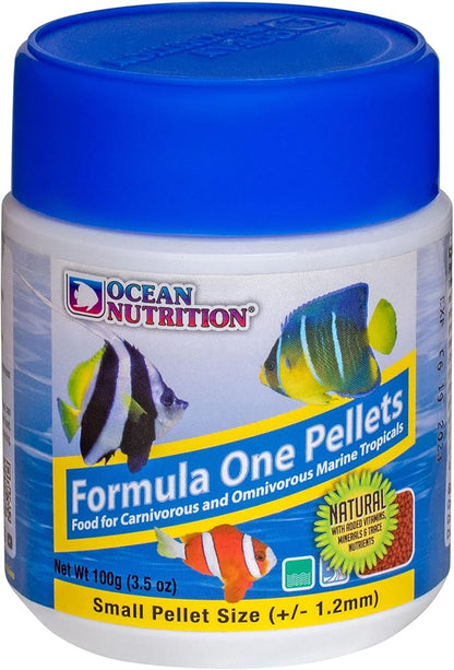 Ocean Nutrition Formula One Pellets 3.5-Ounces (100 Grams) Jar - Small Pellet Size