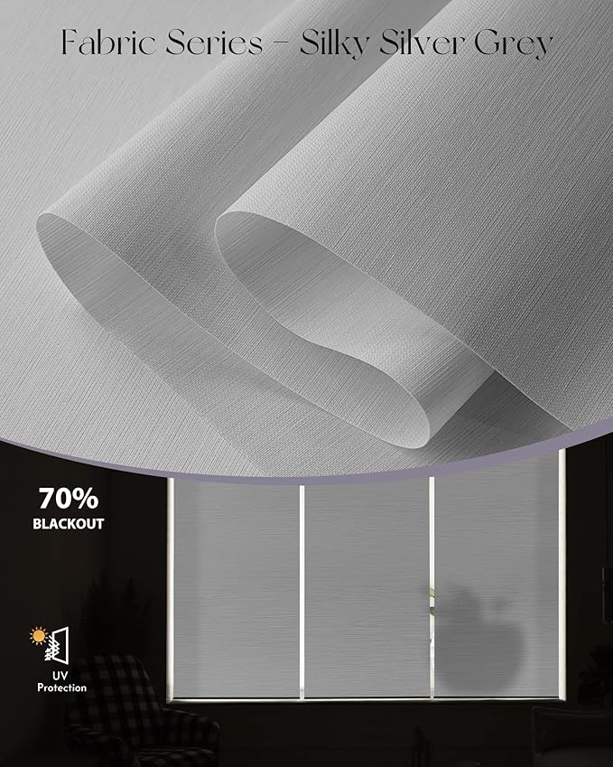 Graywind Motorized Silky Light Filtering Shades Compatible
