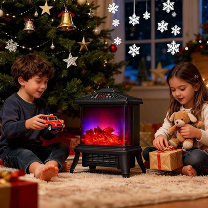 18-inch Freestanding Electric Fireplace, Equipped