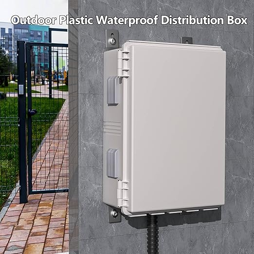 Electrical Junction Box, Ventilated Design, Cable Grommets, Indoor/Outdoor Use