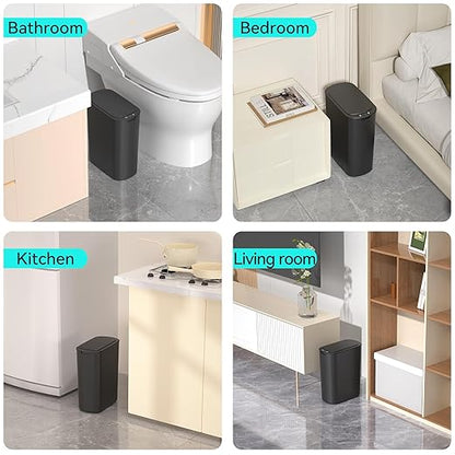 5 Gallon Motion Sensor Bathroom Trash Can Automatic Garbage Cans