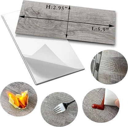 AULIGET 100 Piece Peel and Stick Backsplash PVC Tile, 3 Inch x 6 Inch Dover