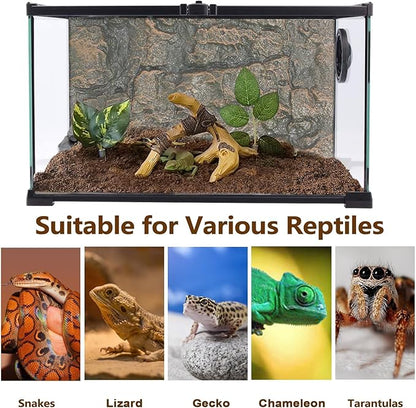 Tfwadmx Snake Climbing Branch, Reptile Wood Trunk Branches Decor Resin Reptile Climbing Wood Branches Gecko Tank Branches Decor Chameleon Cage Accessories for Lizards, Tarantulas, Frogs