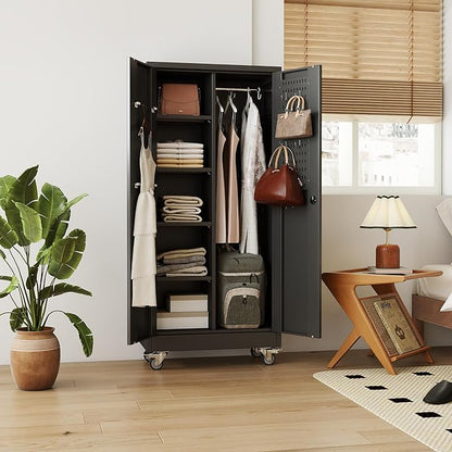 SUXXAN Broom Closet Storage Cabinet
