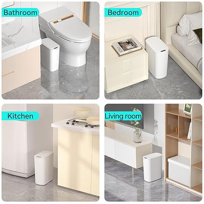 5 Gallon Motion Sensor Bathroom Trash Can Automatic Garbage Cans