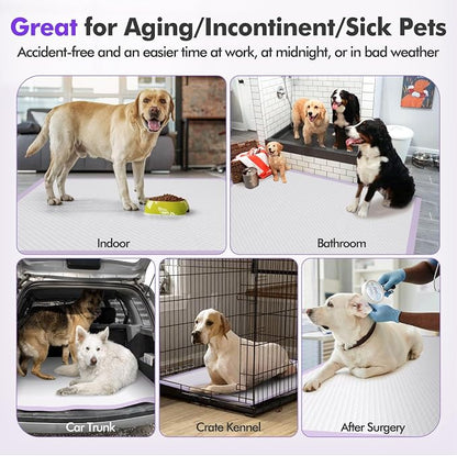 Gimars 36x36 XXXL Lavender Scented Ultra Absorbent 6-Layer Dog Pee Pads Extra Large, Leakproof Puppy Training Pads Quick-Dry Wee Wee Pee Pads for Dogs, Perfect for Puppies, Adult Senior Dogs