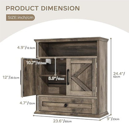 Bathroom Wall Cabinet, Wall Mounted Medicine Cabinet