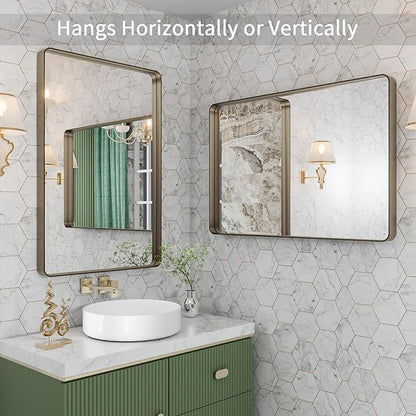 LOAAO 24”X32” Bronze Bathroom Mirrors