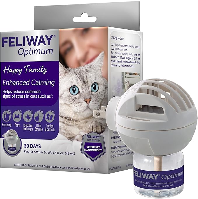 FELIWAY® Optimum 30 Day Cat Calming Plug In Pheromone Diffuser Starter Kit