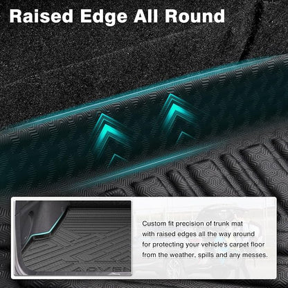 Mixsuper Cargo Liner for Subaru Outback 2020-2025, Cargo Mat Backrest Mat for Outback, All Weather Trunk Mat Backrest Mat TPE Back Seat Cover Protector for Outback Accessories