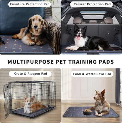 Sunheir Washable Pee Pads for Dogs 72"x72", Extra Large Reusable Puppy Pads Pet Training Pads for Dog Playpen, Waterproof Pee Pads for Puppy Playpen, Whelping Pad, Dog Playpen Indoor - Light Grey