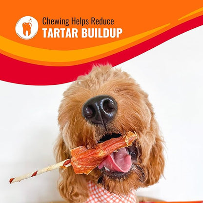 Good ‘n’ Fun Triple Flavor Rolls for Large Dogs, Treat Your Dog to Long-Lasting Chews Made with Beef Hide, Chicken and Artificial Pork Flavor, 6 Count