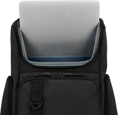 High Sierra Lineage Flap Backpack- Black