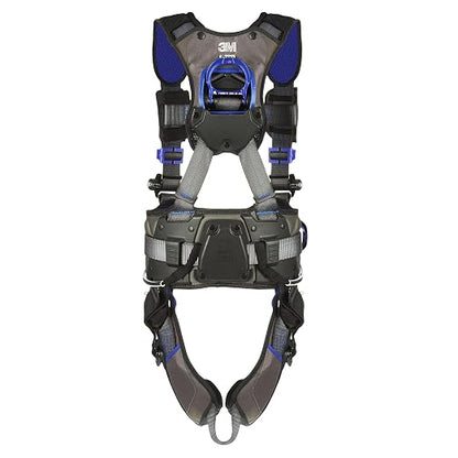 3M 1113179 DBI-SALA ExoFit X300 Comfort Wind Energy Climbing/Positioning Safety Harness, Wind Energy Fall Protection, Aluminum Back and Front D-Ring, Leg Tongue Buckle, Quick-Connect Chest Buckle, 2X