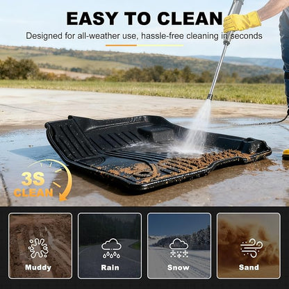 AOMSAZTO Floor Mats & Cargo Liner for Ford Bronco Sport 2021-2026 | 1st & 2nd Row Custom Fit All Weather Protection Trunk Liner Waterproof Car Accessories
