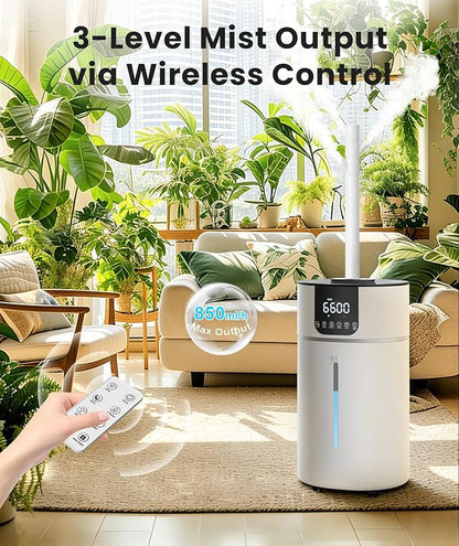 AreShark 4.2 Gal/16L Humidifier Large Room, Cool Warm Mist 2000ft² Whole House