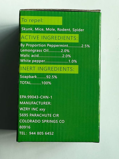 36 Pack Skunk & Raccoon Repellent for Yard, Natural Peppermint Rodent Repellent Ball Keep Skunk, Squirrel, Mouse, Raccoon Away from Yard Garden Lawn, Powerful Skunk Deterrent Outdoor
