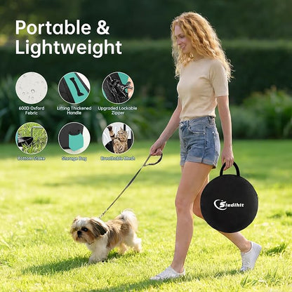 Siedihit Dog Playpen, Cat Pet Puppy Crate, Portable Playpens Indoor Outdoor | Portable Tent Travel Camping Use,Foldable Dog Kennel Tent Crate for Rabbit Small Animals with Carrying Case(Green,Small )