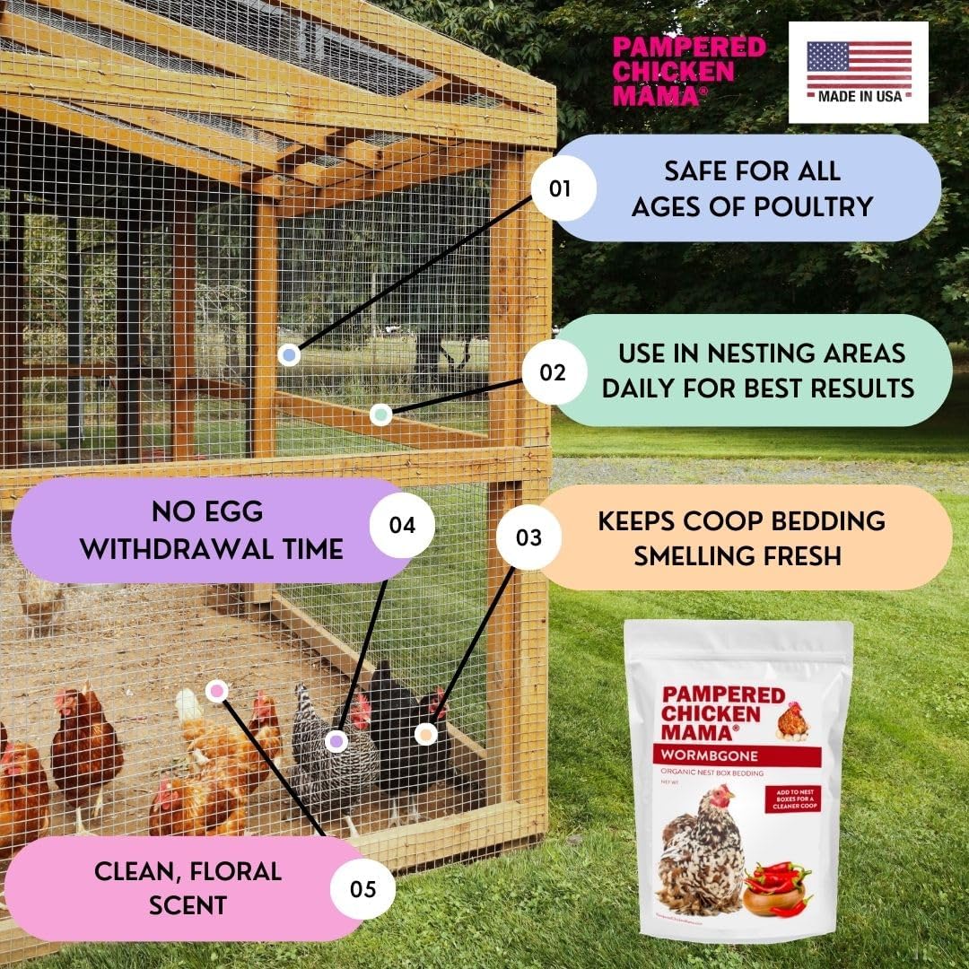 WormBGone Non-GMO Backyard Chicken Nesting Herbs (1 Pound)