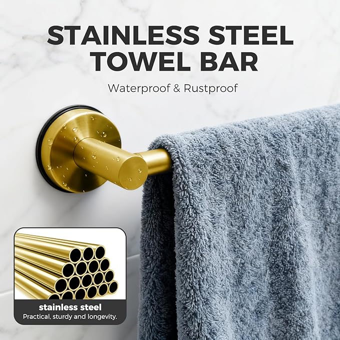 Adjustable Suction Cup Towel Bar