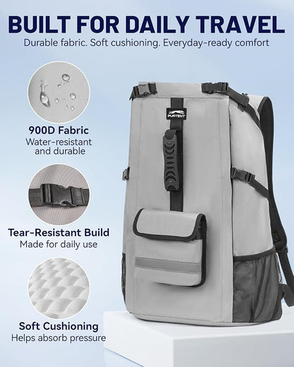 Dog Backpack Carrier for Small and Medium Dogs 4-Layer Safety Design (S) | Detachable Waist Bag with padded shoulder straps, breathable mesh and storage pockets for travel and hiking