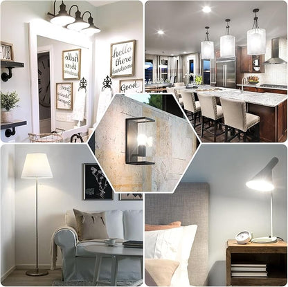 LED Light Bulbs 100W Equivalent 1500 Lumens, A19 13W 4000K Neutral White Non-Dimmable, Super Bright No Flicker Standard E26 Edison Screw Bulbs for Home, Bedroom, Office Lamp, 12-Pack