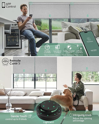 Yoolax Motorized Blinds with Remote, Smart Blinds