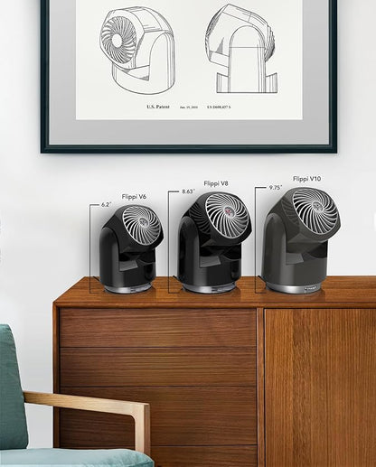 Vornado Flippi V6 Compact Air Circulator Fan, Quiet Portable Travel Fan