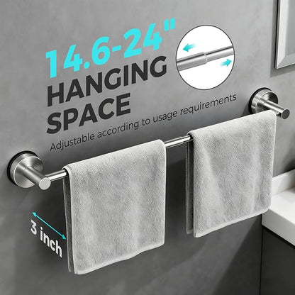 Adjustable Suction Cup Towel Bar