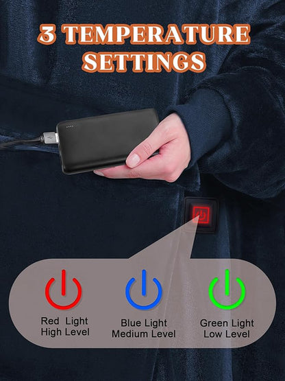 MAXEVE Heated Wearable Blanket Hoodie