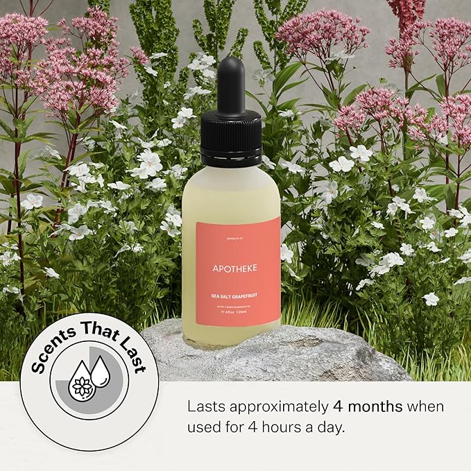 Apotheke Scent Tower Aromatherapy Diffuser Fragrance Refill, Sea Salt Grapefruit