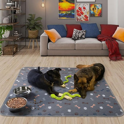 Washable Pee Pad for Dogs, 1 Pack Extra Large Puppy Pads, 72"x72" | Super Absorbent, Waterproof & Leakproof, Non-Slip Bottom, Machine Washable, For Floors, Beds, Couches, Crates, Carpets, Cars