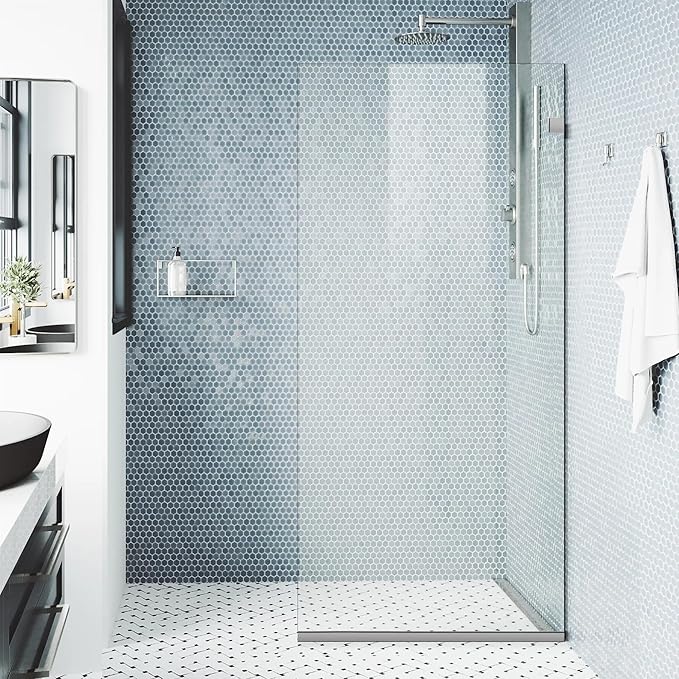 Bathroom Shower Glass Door 34 * 74"