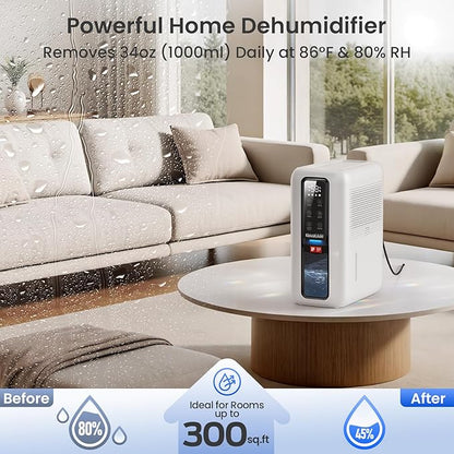 Dehumidifier for Home, Dehumidifiers for Bathroom, Living room, Closet