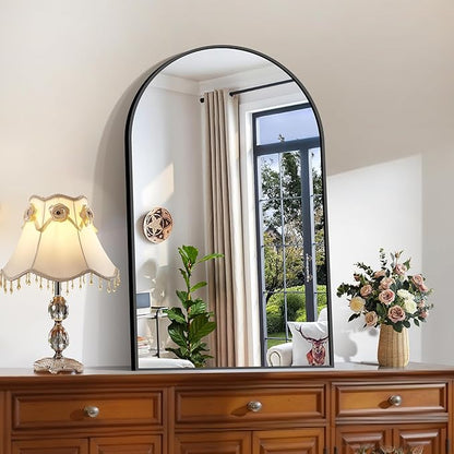 CIRCUMI Arched Wall Mirror, Metal Frame, Large Size