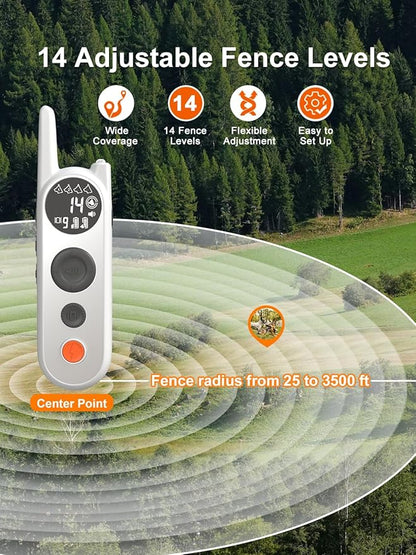 MIMOFPET Wireless Dog Fence for 2 Dogs