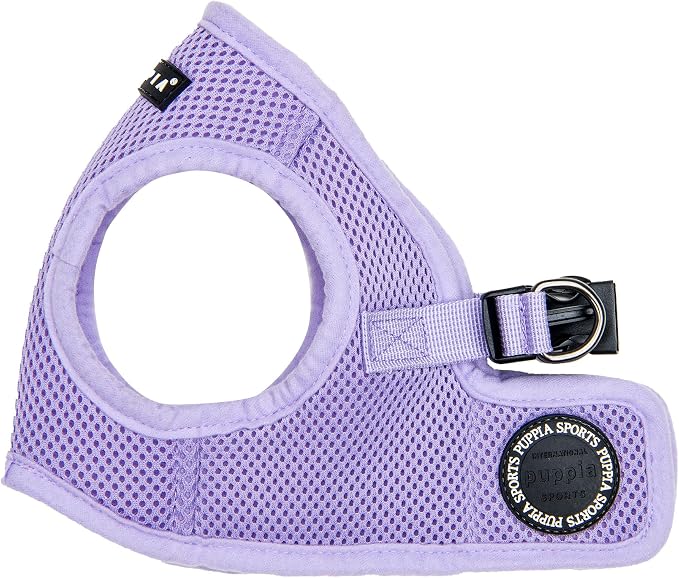 Puppia Soft Vest Dog Harness Step-in Padded Mesh No Choke No Pull Comfortable Walking Running Training for Small Medium Large Dogs, Violet, Large