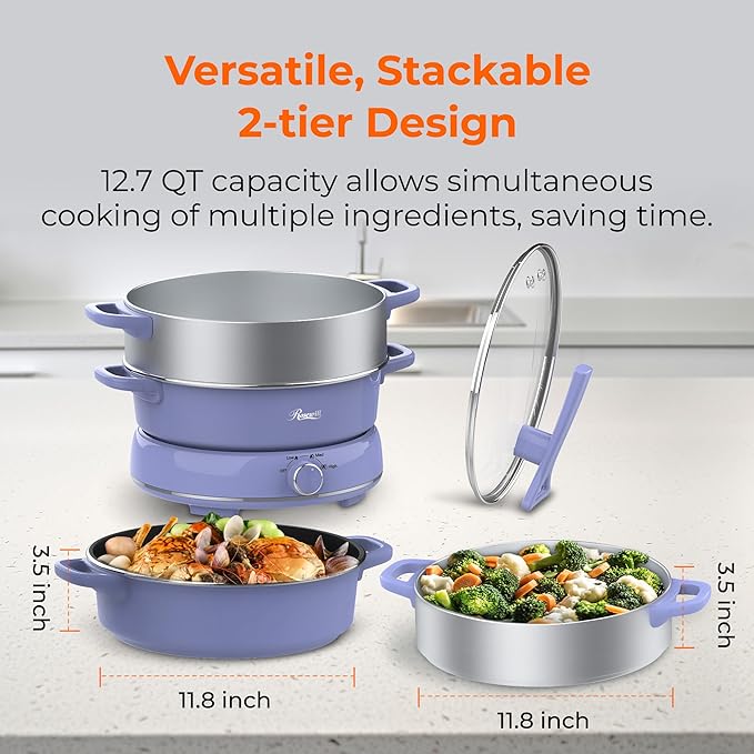 Rosewill 12.7 QT Electric Hot Pot Slow Cooker