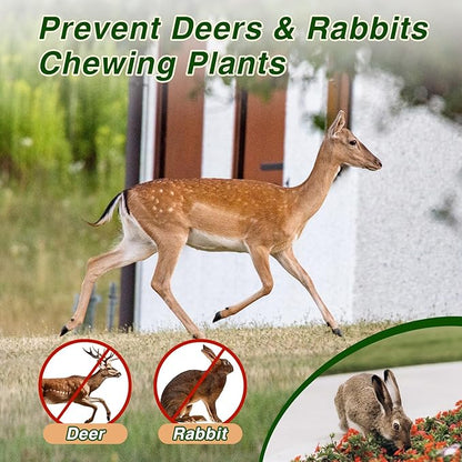 36 Pack Deer Repellent Rabbit Repellent Outdoor Deer Deterrent for Plants Flower Vegetable Tree Keep Deer Rabbit Out of Lawn Garden