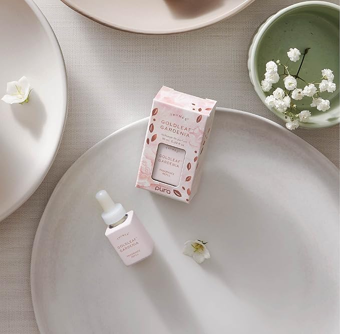 Thymes Goldleaf Gardenia Pura Smart Home Plug-in Diffuser Refills