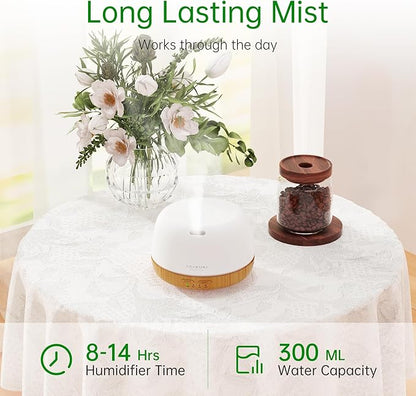 ASAKUKI Essential Oil Diffuser, 300ml Ultrasonic Aromatherapy Oil Humidifier