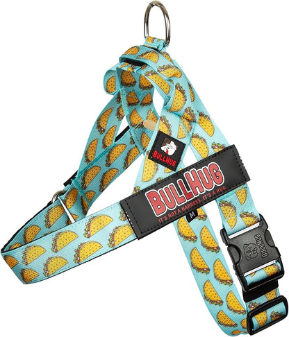 Adjustable Dog Harness– No Pull, No Choke – for English Bulldogs, French Bulldogs, Pugs & Broad-Chested Breeds – Easy, Safe Walks (Taco, Small)